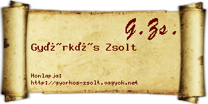 Györkös Zsolt névjegykártya